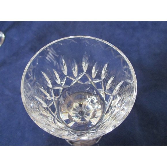 Atlantis Vista Alegre Suzana Pattern Crystal Cristal 4 Wine Glasses Portugal - Picture 7 of 11